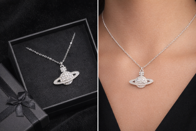 Sparkling Celestial Design Necklace